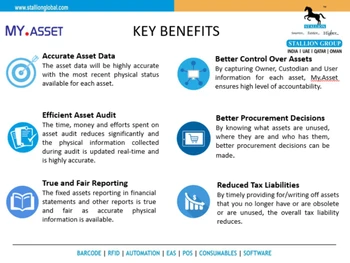 StallionSoft My Asset-Key Benefits