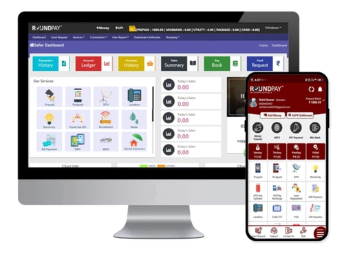 Roundpay mPOS dashboard