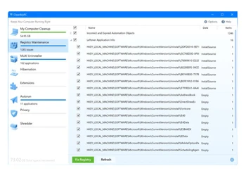 CleanMyPC registry