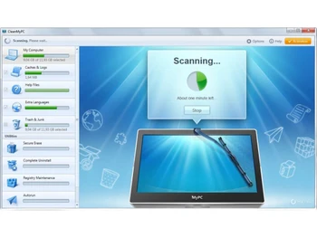 CleanMyPC scanning