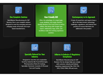 BatchMaster Manufacturing With SAP B1 user friendly
