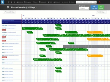 Clock PMS+ calendar