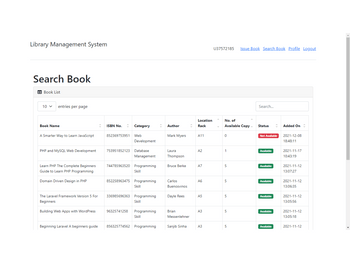Edusys Library Management dashboard