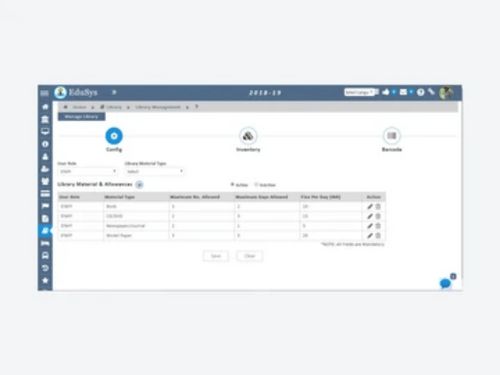 Edusys Library Management membership management