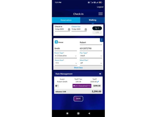 MyHotelline check-in