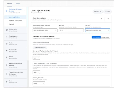 Jamf Connect applications