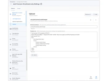 Jamf Connect upload