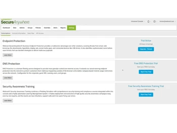 webroot secureanywhere setings