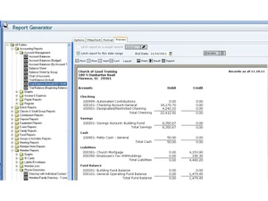 ACS Church Management Software reports