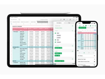 iWork spreadsheets
