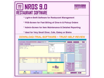 NROS Restaurant Order Billing POS Software-dashboard