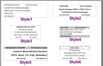 NTUF Label Sticker Printing styles