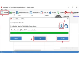 MailsDaddy PST to Office 365 Migration Tool add files