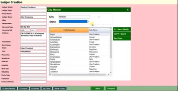 Sparrow Jewellery SOftware ledger creation