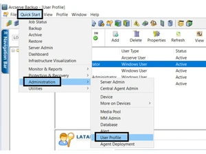 Arcserve Backup administration
