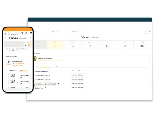 Playbook Software-bookable calendar