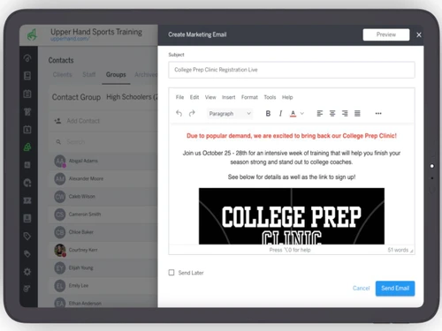 Upper Hand-contact marketing