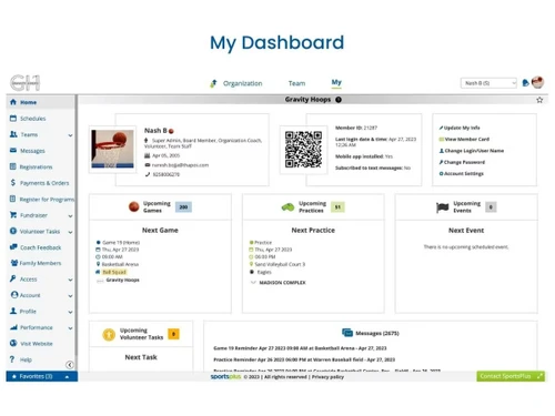 SportsPlus-dashboard