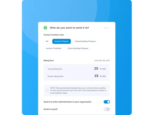JerseyWatch Sports Software communication