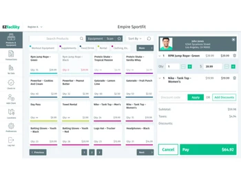 ezfacility ports facility management software point of sale