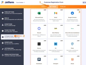 jotform software-settings