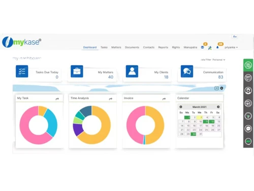 MyKase dashboard