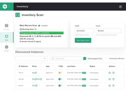 NGINX Plus Web Server-Inventory