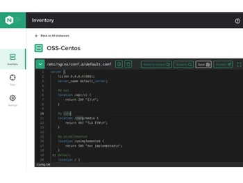NGINX Plus Web Server-Configuration Management