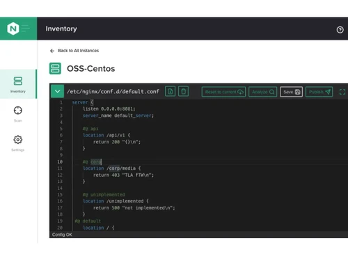 NGINX Plus Web Server-Configuration Management