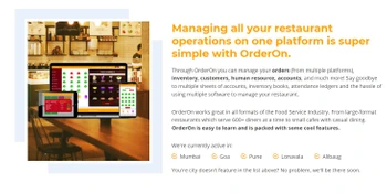 OrderOn operation management