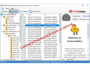 Mailsdaddy Thunderbird to Outlook Converter export