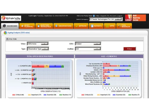 laser audit reporting system (lars) filter