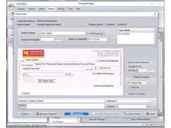 mlmage cheque printing software setup