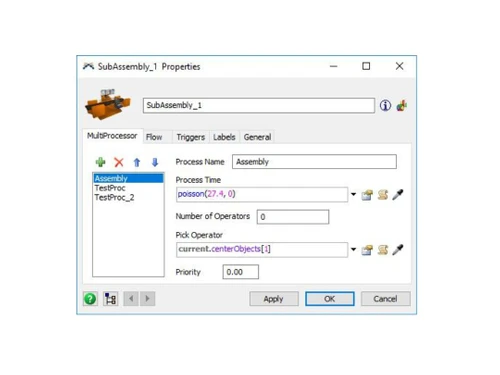 flexsim process flow