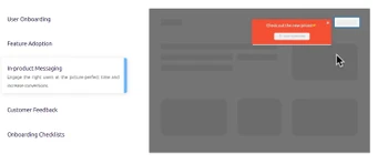 userguiding in product messaging