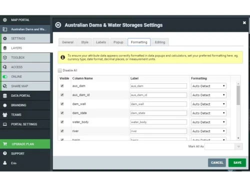 mango gis software storages