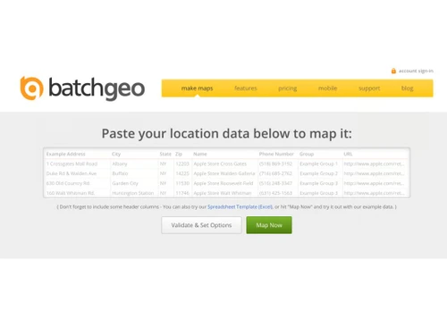 batchgeo map