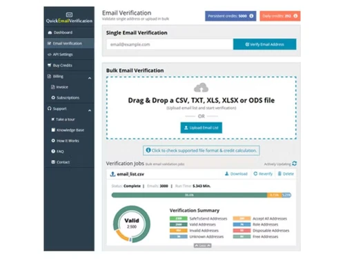 quickemailverification file