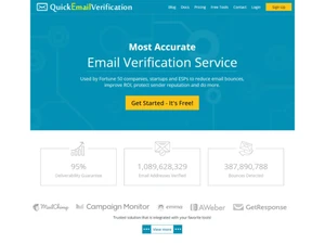 quickemailverification started