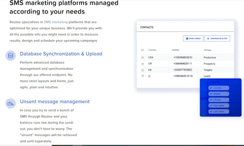 routee sms marketing platform