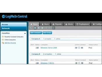 logmeIn central-network