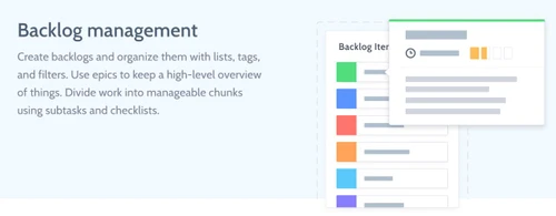 scrumwise backlog management