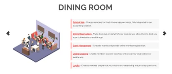 jonas club software dining room