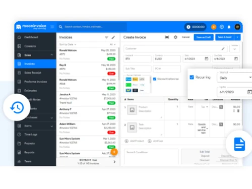 moon invoice settings