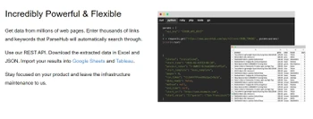 parsehub incredibly powerful flexible