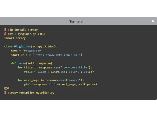 scrapy coding