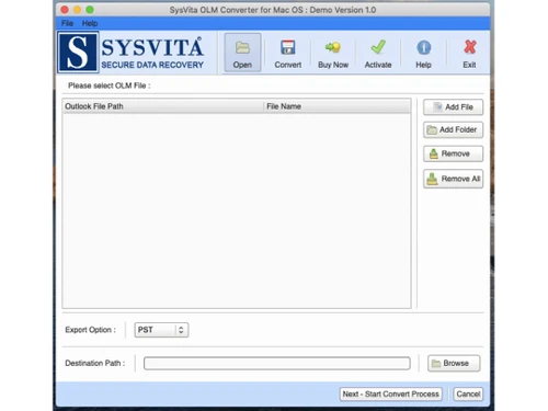 sysvita olm to pst converter-homepage