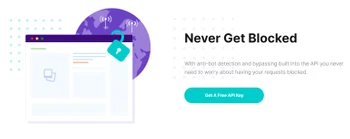 scraperapi never get blocked