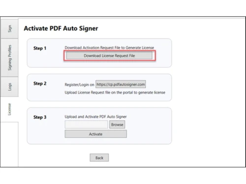 pdfautosigner software-activation