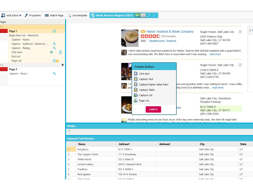 mozenda scalable web data etracting create